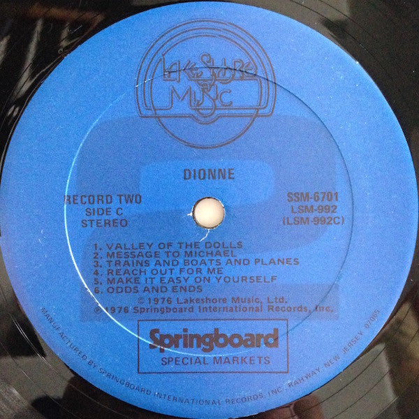 Dionne Warwick : Dionne (2xLP, Comp)