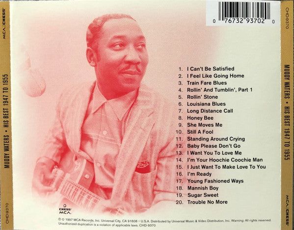 Muddy Waters : His Best 1947 To 1955 (CD, Comp, RM)