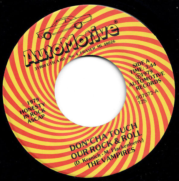 The Vampires (4) : Don'cha Touch Our Rock & Roll (7")