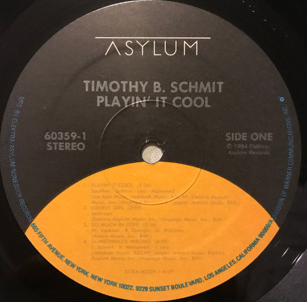 Timothy B. Schmit : Playin' It Cool (LP, Album, Spe)