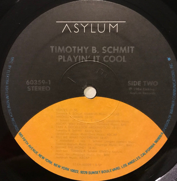 Timothy B. Schmit : Playin' It Cool (LP, Album, Spe)