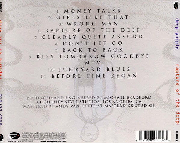 Deep Purple : Rapture Of The Deep (CD, Album)