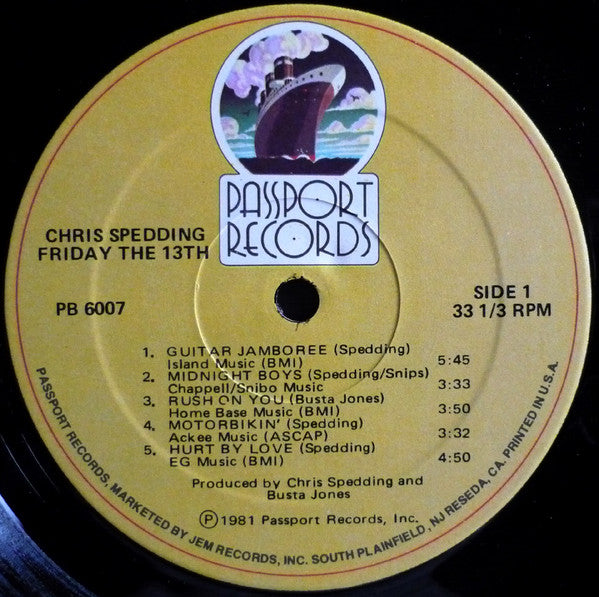 Chris Spedding : Friday The 13th (LP, Album)