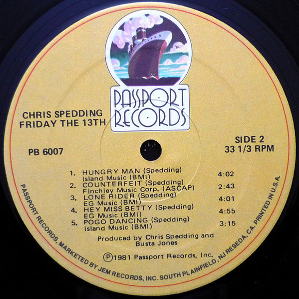 Chris Spedding : Friday The 13th (LP, Album)