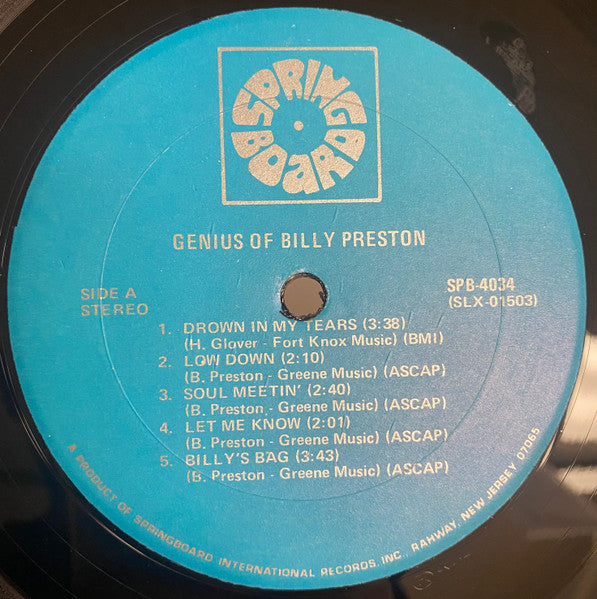 Billy Preston : The Genius Of Billy Preston (LP, Comp)