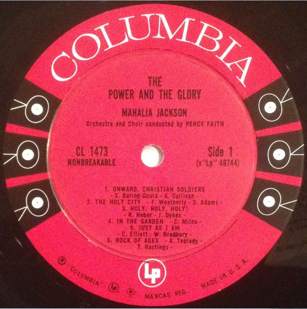 Mahalia Jackson With Orchestra And Choir Conducted By Percy Faith : The Power And The Glory (LP, Album, Mono, Ter)