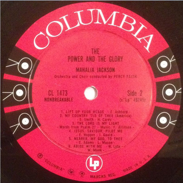Mahalia Jackson With Orchestra And Choir Conducted By Percy Faith : The Power And The Glory (LP, Album, Mono, Ter)