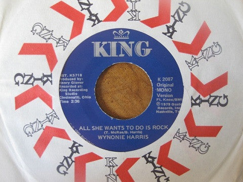 Wynonie Harris : All She Wants To Do Is Rock / Drinkin' Wine, Spo-Dee-O-Dee (7")