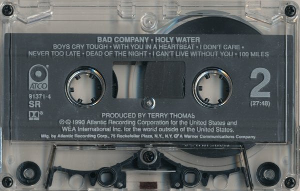 Bad Company (3) : Holy Water (Cass, Album, SR)