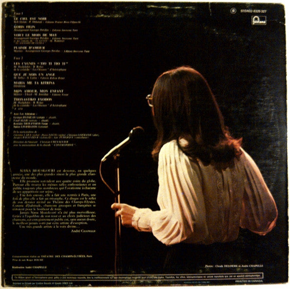 Nana Mouskouri : Au Théâtre Des Champs-Élysées (LP)