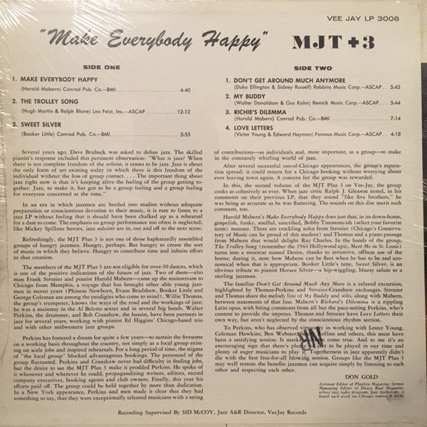 MJT+3 : Make Everybody Happy (LP, Album, Mono, Pur)