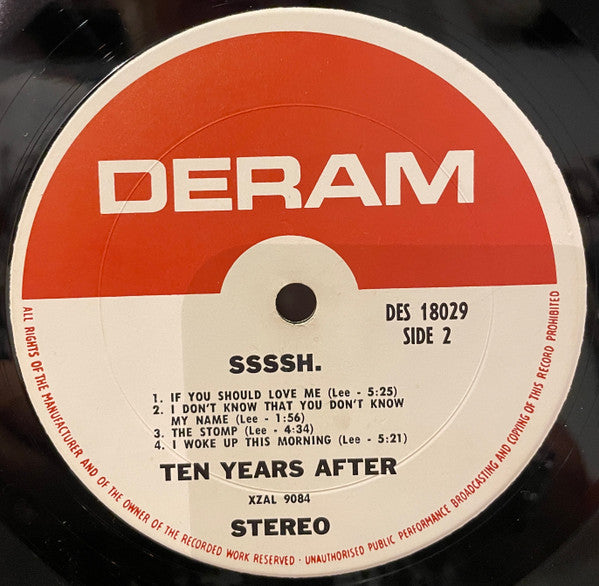 Ten Years After : Ssssh. (LP, Album, Gat)