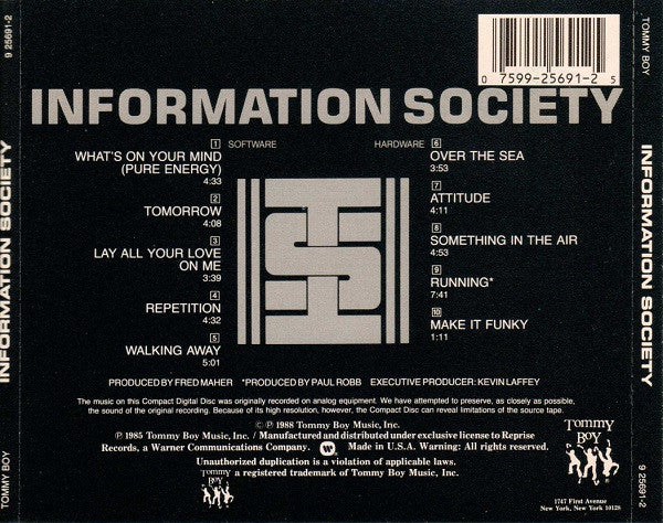 Information Society : Information Society (CD+G, Album)