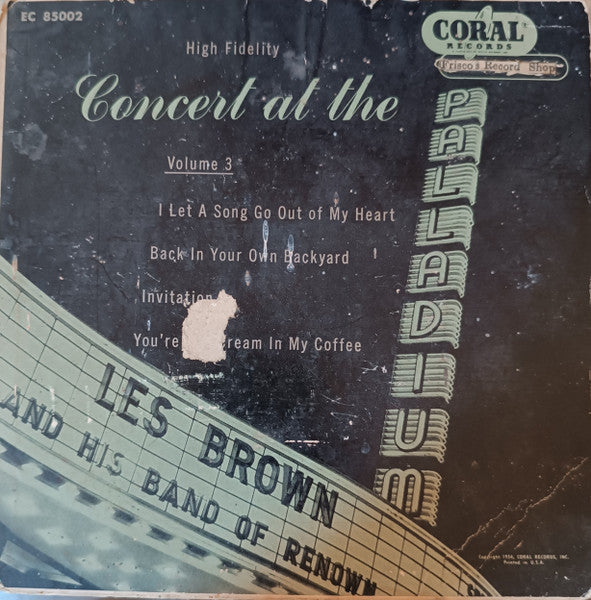 Les Brown And His Band Of Renown : Concert At The Palladium, Vol. 3 (7", EP)