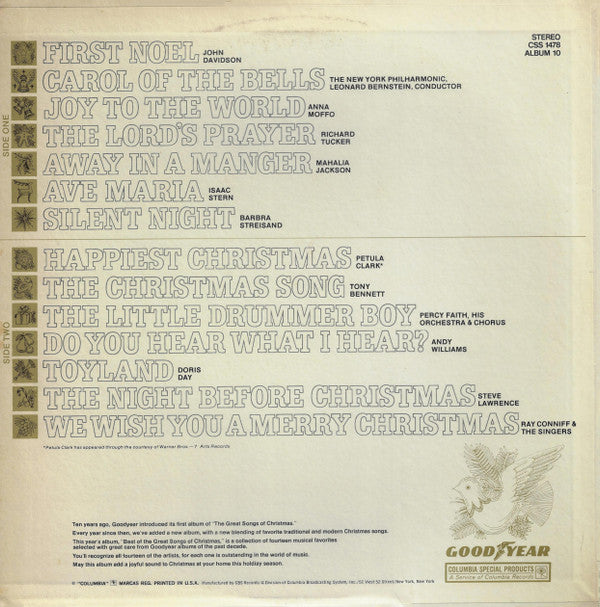 Various : Best Of The Great Songs Of Christmas (LP, Album, Comp, Ltd, Pit)