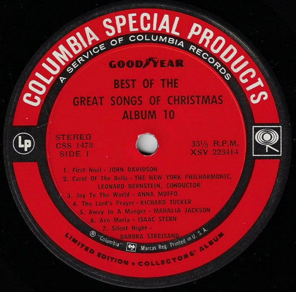 Various : Best Of The Great Songs Of Christmas (LP, Album, Comp, Ltd, Pit)