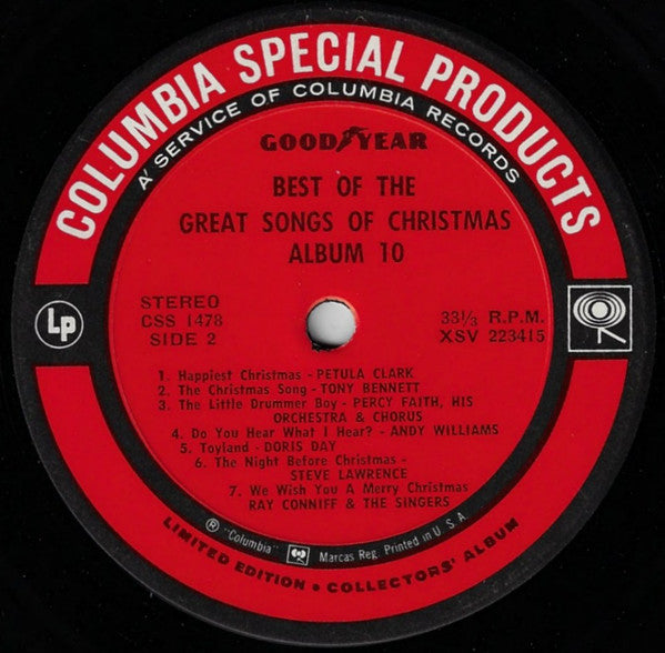 Various : Best Of The Great Songs Of Christmas (LP, Album, Comp, Ltd, Pit)