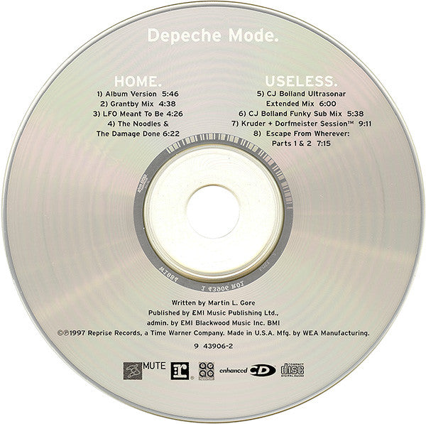 Depeche Mode : Home / Useless (CD, Maxi, Enh, Las)