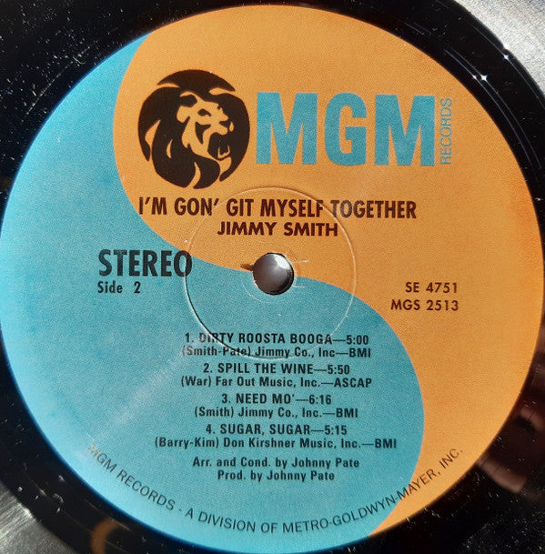 Jimmy Smith : I'm Gon' Git Myself Together (LP, Album, RE)
