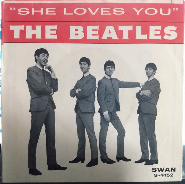 The Beatles : She Loves You (7", Single, Bla)