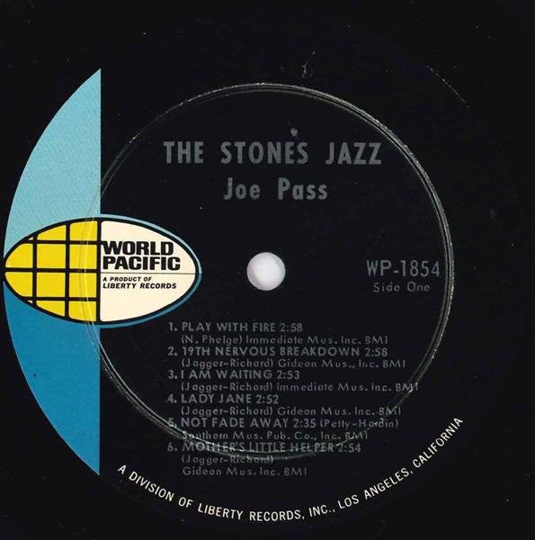 Joe Pass : The Stones Jazz (LP, Album, Mono)