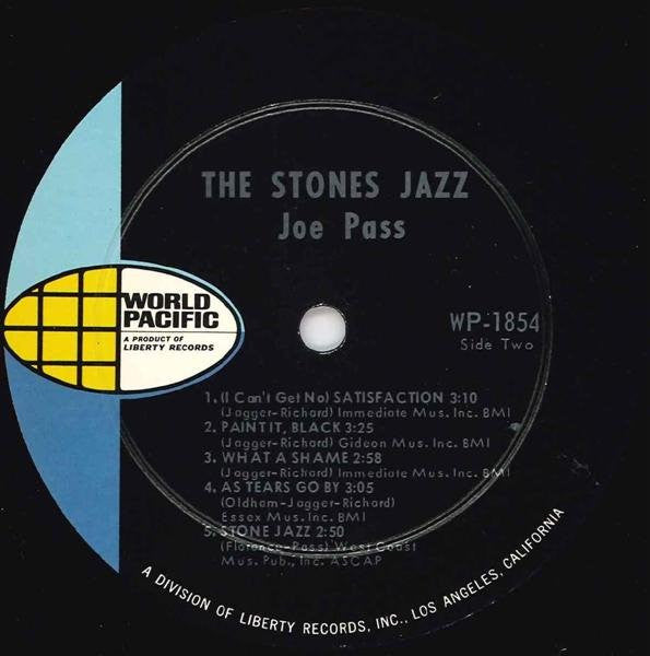 Joe Pass : The Stones Jazz (LP, Album, Mono)
