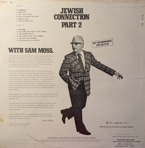 Sam Moss (2) : Jewish Connection Part 2 (LP, Album)