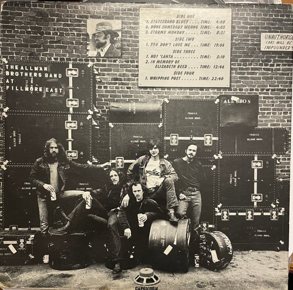 The Allman Brothers Band : The Allman Brothers Band At Fillmore East (2xLP, Album, CRC)