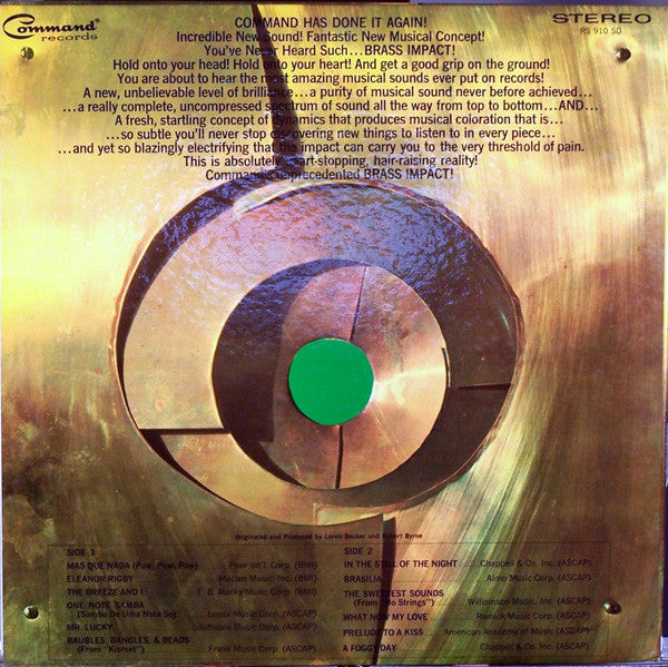 The Brass Choir Conducted By Warren Kime : Brass Impact (LP, Album, Gat)