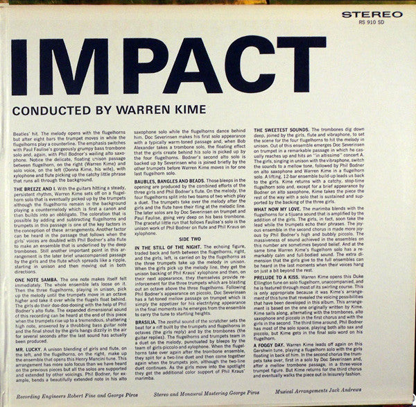 The Brass Choir Conducted By Warren Kime : Brass Impact (LP, Album, Gat)