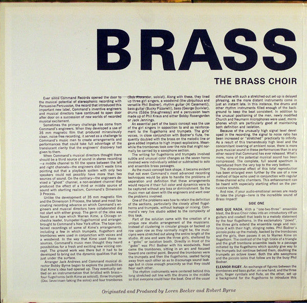 The Brass Choir Conducted By Warren Kime : Brass Impact (LP, Album, Gat)