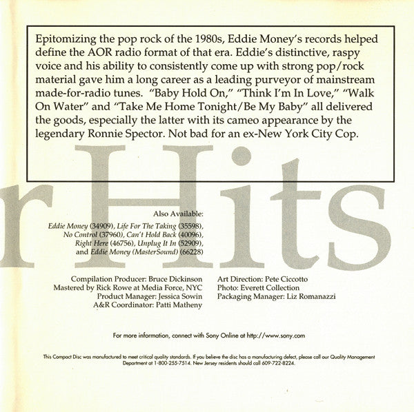 Eddie Money : Super Hits (CD, Comp)