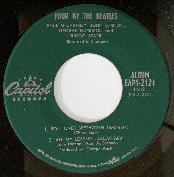 The Beatles : Four By The Beatles (7", EP, Mono)