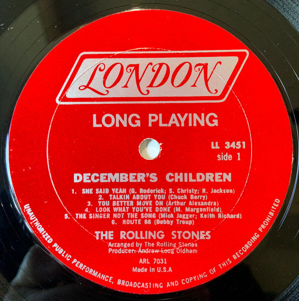 The Rolling Stones : December's Children (And Everybody's) (LP, Album, Mono, Mon)