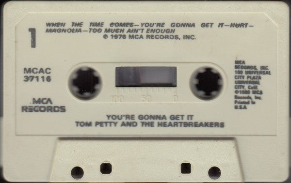 Tom Petty And The Heartbreakers : You're Gonna Get It! (Cass, Album)