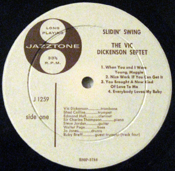 Vic Dickenson And Urbie Green : Slidin' Swing (LP, Comp)