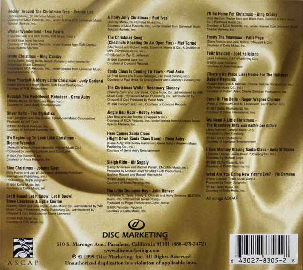 Various : ASCAP Presents... Holiday (CD, Comp)