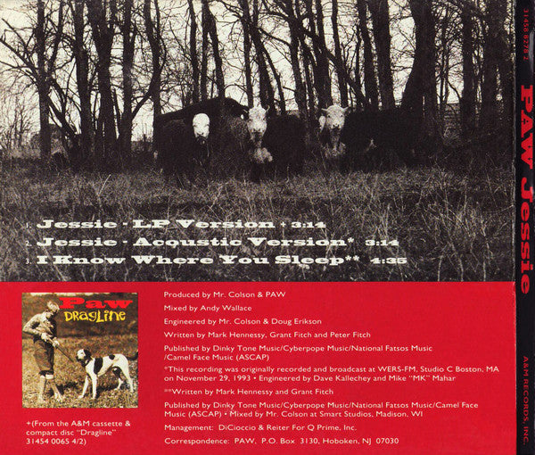 Paw : Jessie (CD, Single, Promo, Dig)