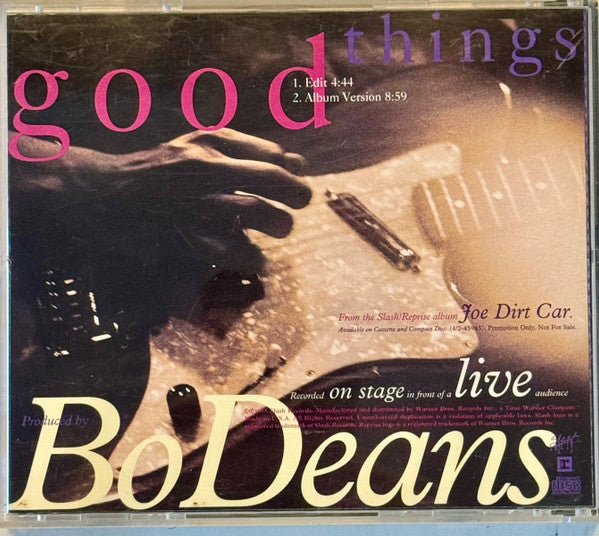 BoDeans : Good Things  (CD, Single, Promo)