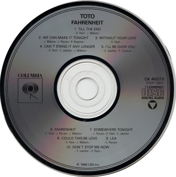 Toto : Fahrenheit (CD, Album)