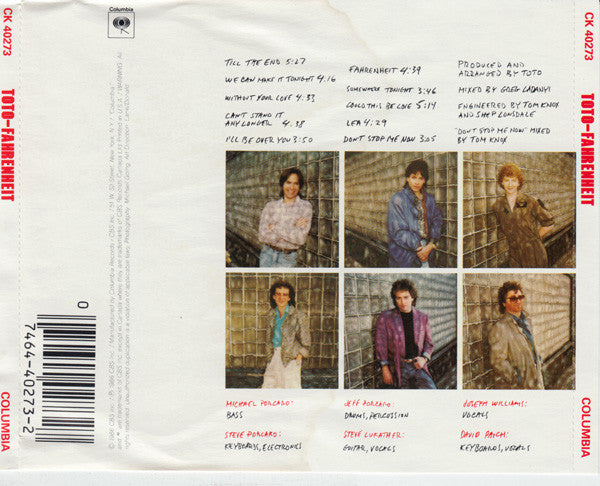 Toto : Fahrenheit (CD, Album)