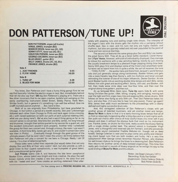 Don Patterson : Tune Up! (LP, Album)
