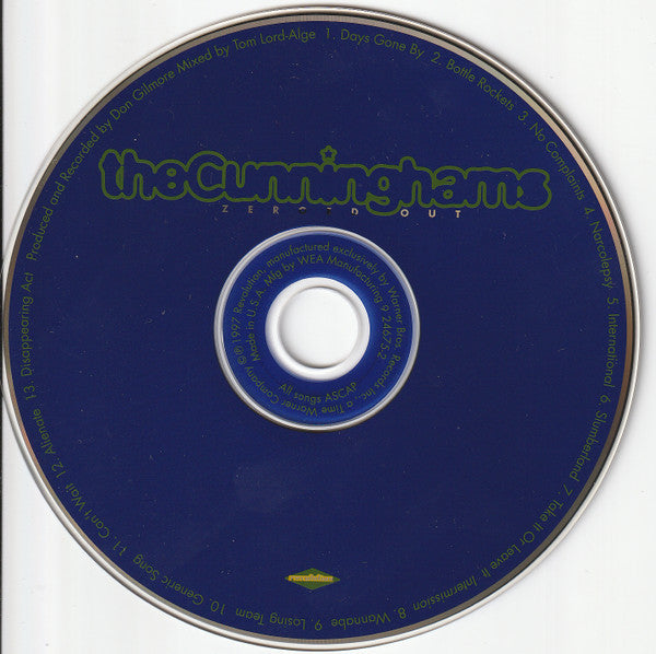 The Cunninghams : Zeroed Out (CD, Album, Com)