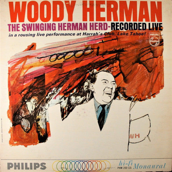 Woody Herman : The Swinging Herman Herd Recorded Live (LP, Album, Mono)