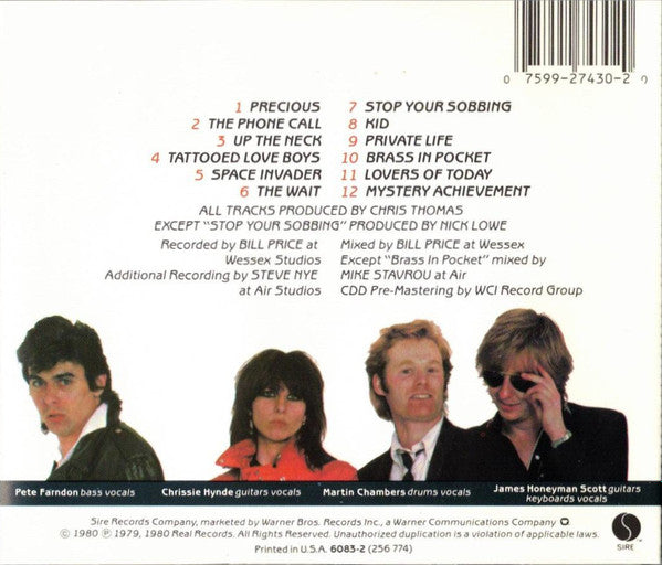 The Pretenders : Pretenders (CD, Album, RE, RP, ARC)