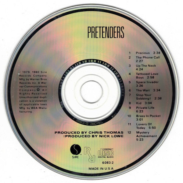 The Pretenders : Pretenders (CD, Album, RE, RP, ARC)