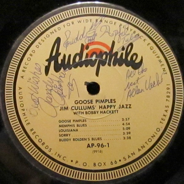Jim Cullum's Happy Jazz Band With Bobby Hackett : Goose Pimples (LP, Album)