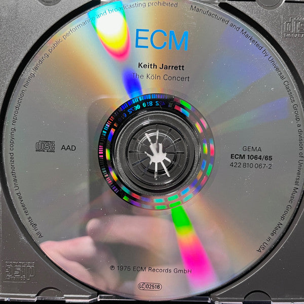 Keith Jarrett : The Köln Concert (CD, Album, RE, PMD)