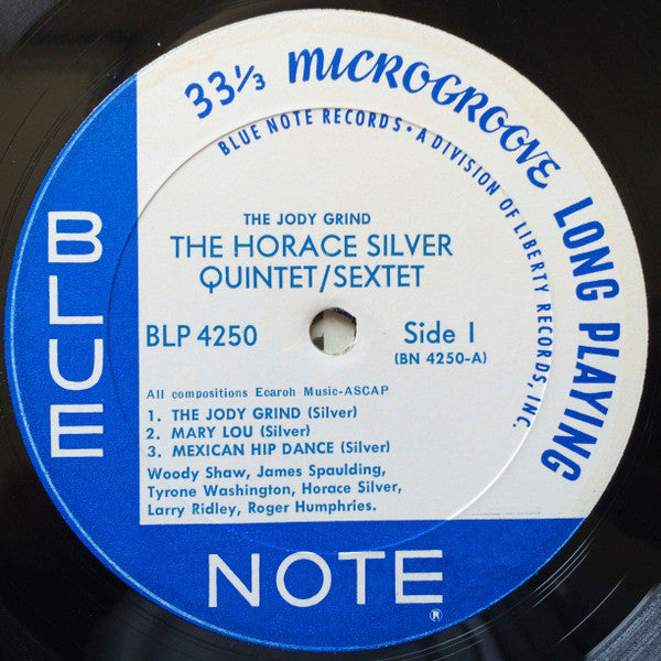 The Horace Silver Quintet / The Horace Silver Sextet : The Jody Grind (LP, Album, Mono, Gat)