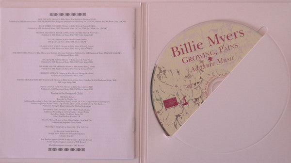 Billie Myers : Growing, Pains (CD, Advance, Album, Promo)